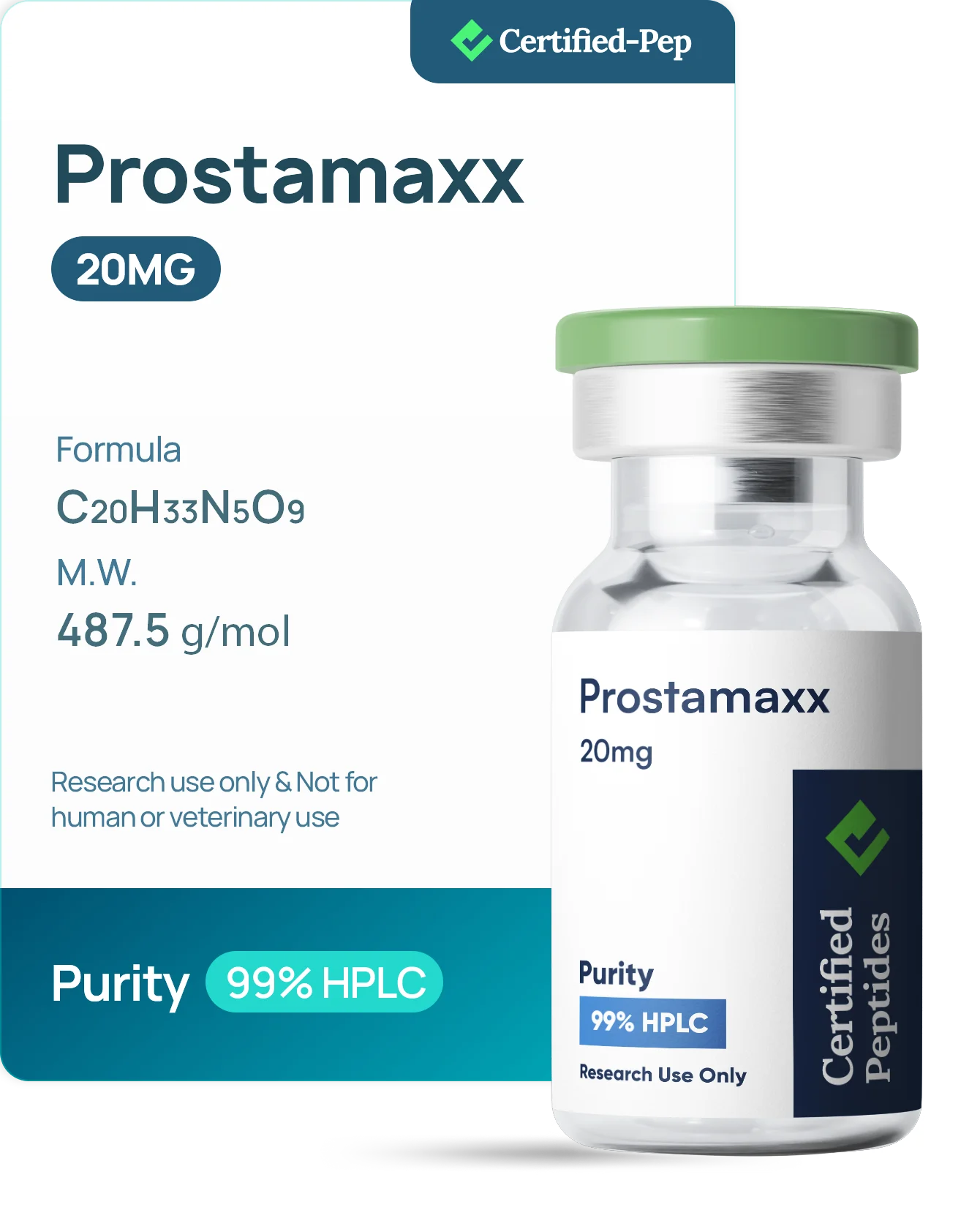 PROSTAMAXX 20MG — 10-point lab tested research peptide