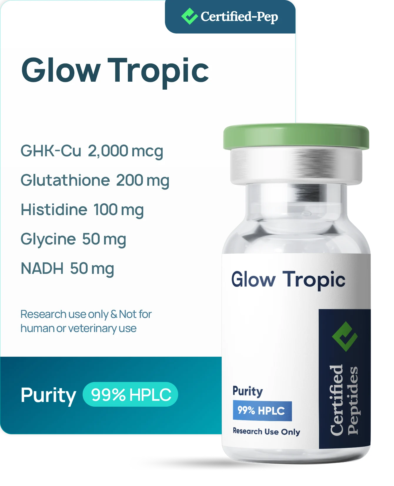 Glow Tropic — third-party lab tested research peptide